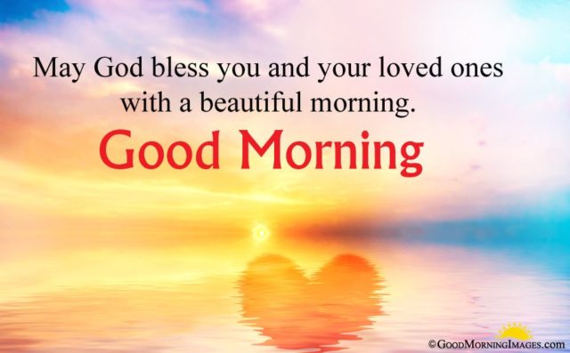 God Bless You Good Morning Wishes Message With HD Wallpaper