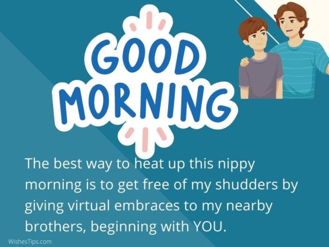 Good morning brother wishes image