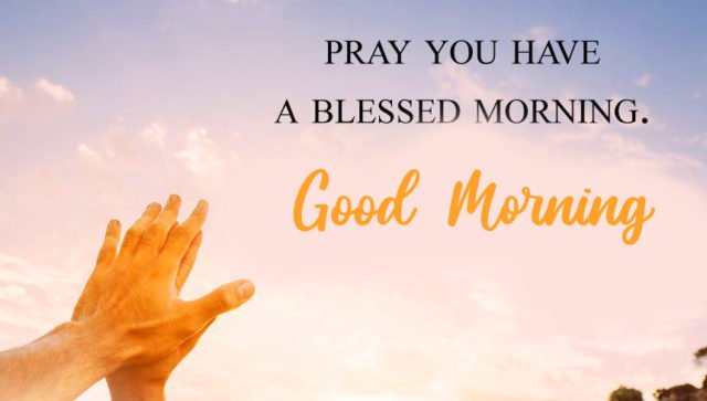 Praying Good Morning HD Blessig Image