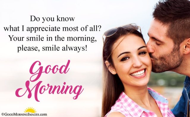 Romantic Good Morning Message For Wife With Full HD Couple Image