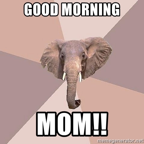 Good morning mom funny