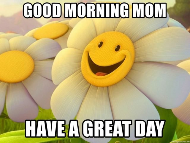 Good morning mom have a great day