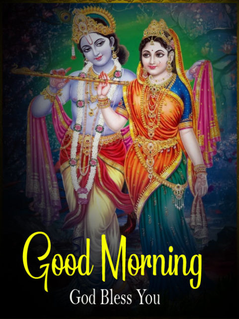 Beautiful Radha Krishna Good Morning Images Pictures Free Download 2021