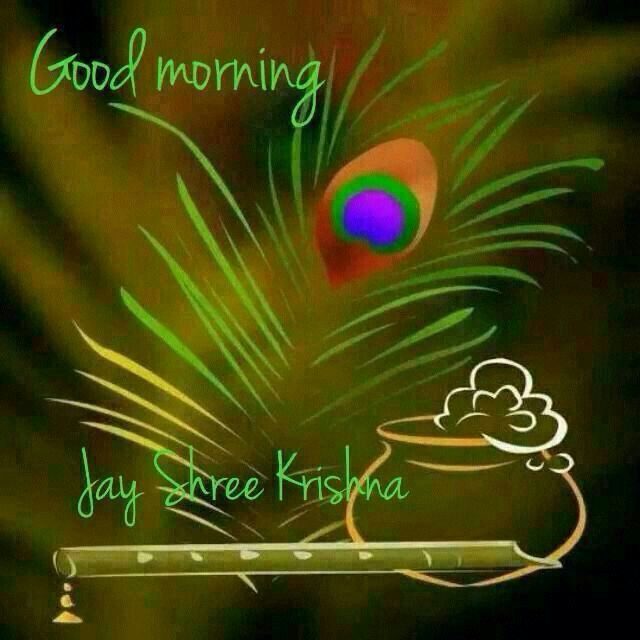 Good Morning Krishna Images Wishes 1