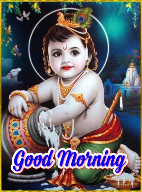 Good Morning Krishna Images Wishes 3