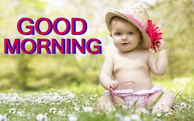 Little Baby Wishing Good Morning Wg145
