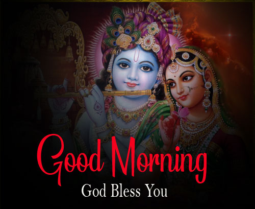 Nice Radha Krishna Good Morning Images For Dp