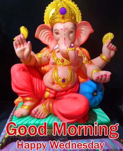 Shree Ganesh Good Morning Happy Wednesday Image