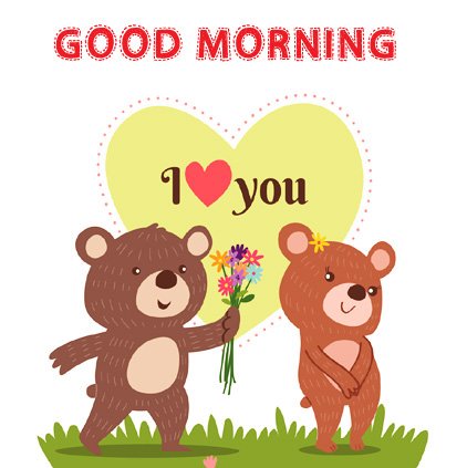 Teddy Bear Love Pair Good Morning Image Dp