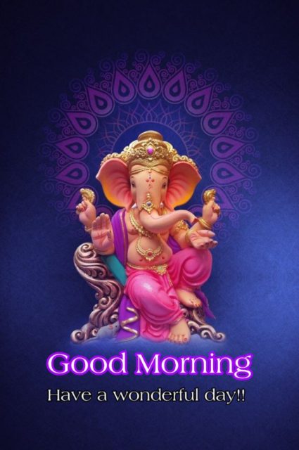 Good Morning Ganpati Bappa Image Pics Download Free