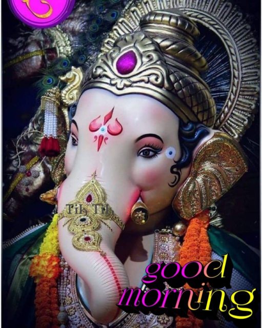 Good Morning Lord Ganesh Wishes Images 1
