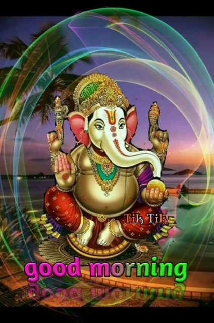 Good Morning Lord Ganesh Wishes Images 11