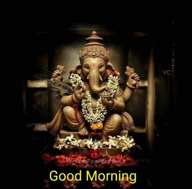Good Morning Lord Ganesh Wishes Images 16