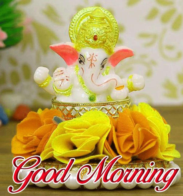 Good Morning Lord Ganesh Wishes Images 17