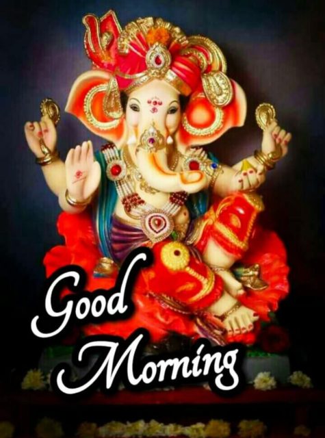 Good Morning Lord Ganesh Wishes Images 6