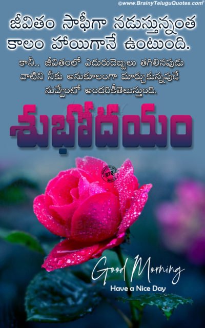 Good Morning Telugu Quotes Inspirational Life Changing Good Morning Messages Brainyteluguquotes
