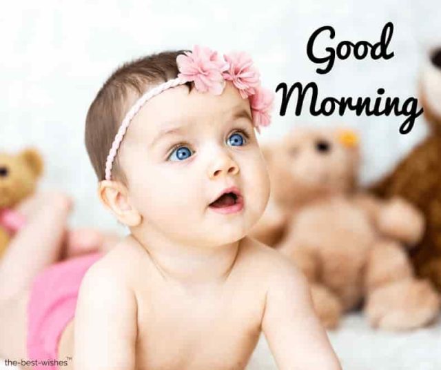 Good Morning With A Beautiful Baby Images