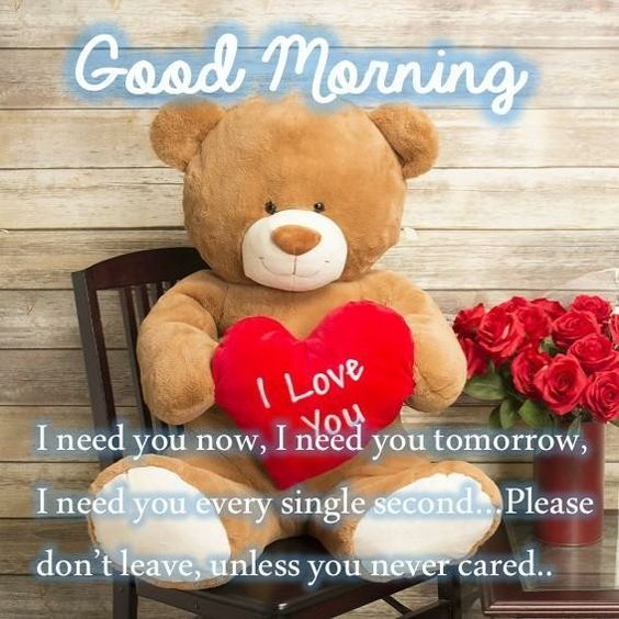 330580 Romantic Good Morning Teddy Bear