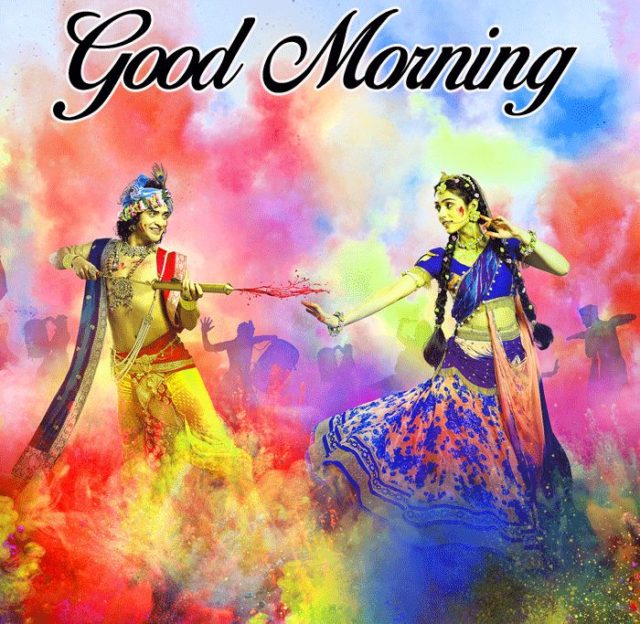 Good Morning Radhe Krishna Images With Colorfull Hd Download