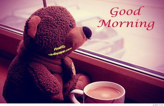 Good Morning Wishes With Teddy Bear