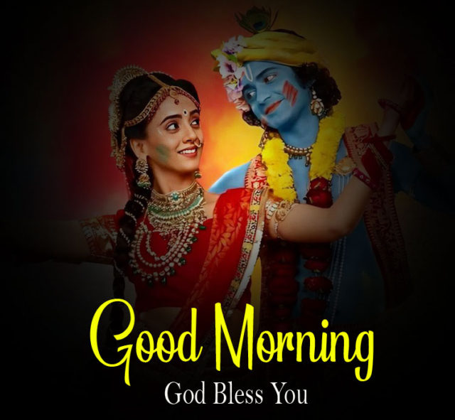 Latest Radha Krishna Good Morning Images Pics 2021