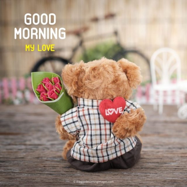 Good Morning Love Teddy Bear 1024x1024