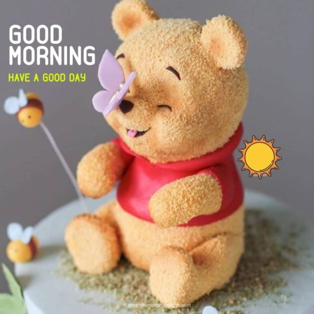 Good Morning Red Teddy Bear Images 1024x1024