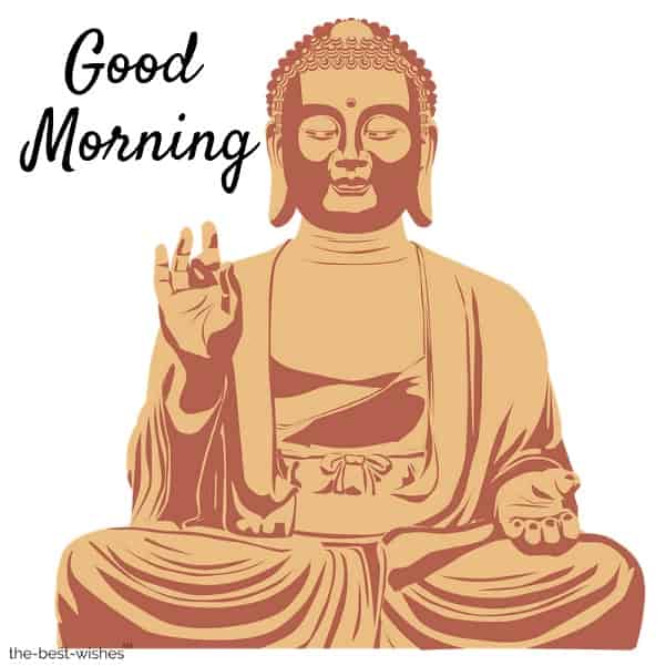 Good Morning With Lord Buddha Image
