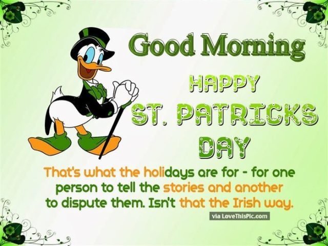 245479 Good Morning Happy St Patricks Day Quote