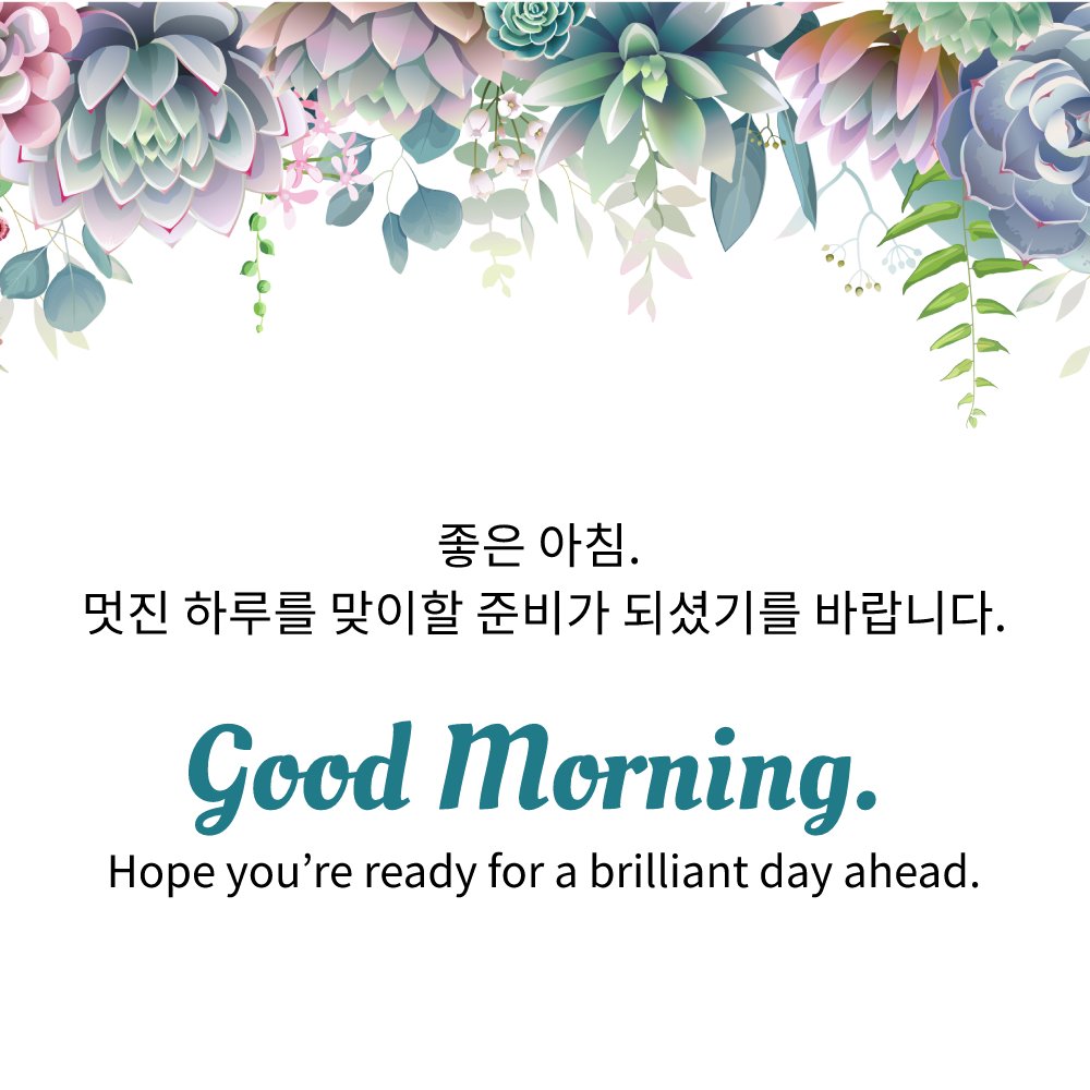 Korean Good Morning