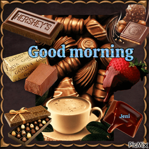 chocolate good morning images 