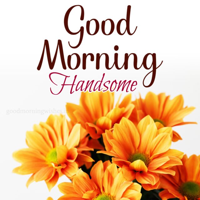 Good Morning Handsome Images